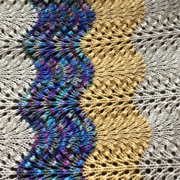 Hand crocheted baby blanket, - Picture 2 of 5